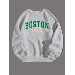 BOSTON EST 1997 Men's Long Sleeve Sweatshirt - Creative Flex Crew Neck Pullover for Spring, Fall, and Winter