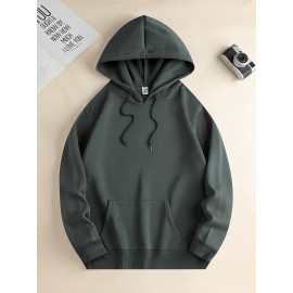 Men's Trendy Skull Print Hoodie - Casual Graphic Drawstring Sweatshirt with Kangaroo Pocket