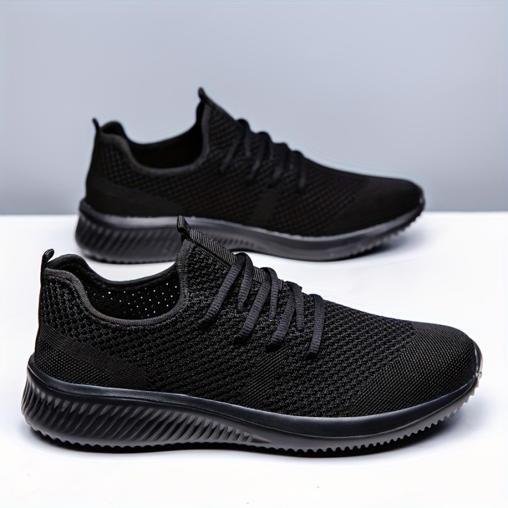 Lightweight Men's Sneakers - Breathable Athletic Shoes for Running, Basketball, and Gym Workouts - Available in Plus Sizes