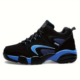 Plus Size Men's Trendy High Top Basketball Shoes, Comfy Non Slip Shock Absorption Sneakers For Men's Outdoor Activities