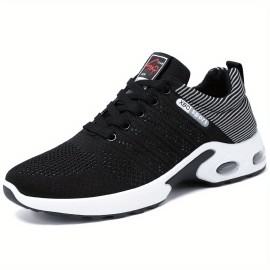 Breathable Non-Slip Running Shoes for Men - Comfy Woven Knit Sneakers for Outdoor Activities