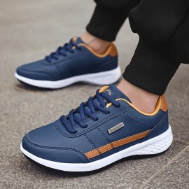 Stylish Men's Sneakers with Striped Design and Comfortable Lace-Up Closure for Casual Outdoor Walking