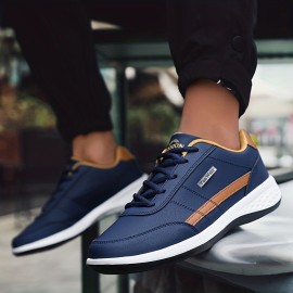 Stylish Men's Sneakers with Striped Design and Comfortable Lace-Up Closure for Casual Outdoor Walking