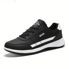 Stylish Men's Sneakers with Striped Design and Comfortable Lace-Up Closure for Casual Outdoor Walking