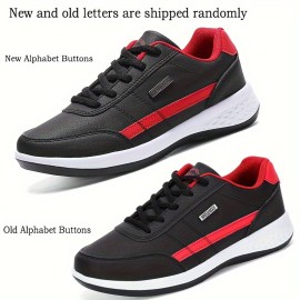 Stylish Men's Sneakers with Striped Design and Comfortable Lace-Up Closure for Casual Outdoor Walking