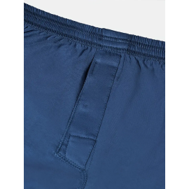 Men's Solid Blue Cotton Boxers Underwear