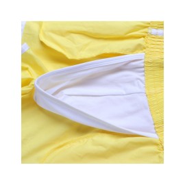 Home Loose Front Liner Pouch Underwear Split Hem 100%Cotton Arrow Pants Soft Boxers