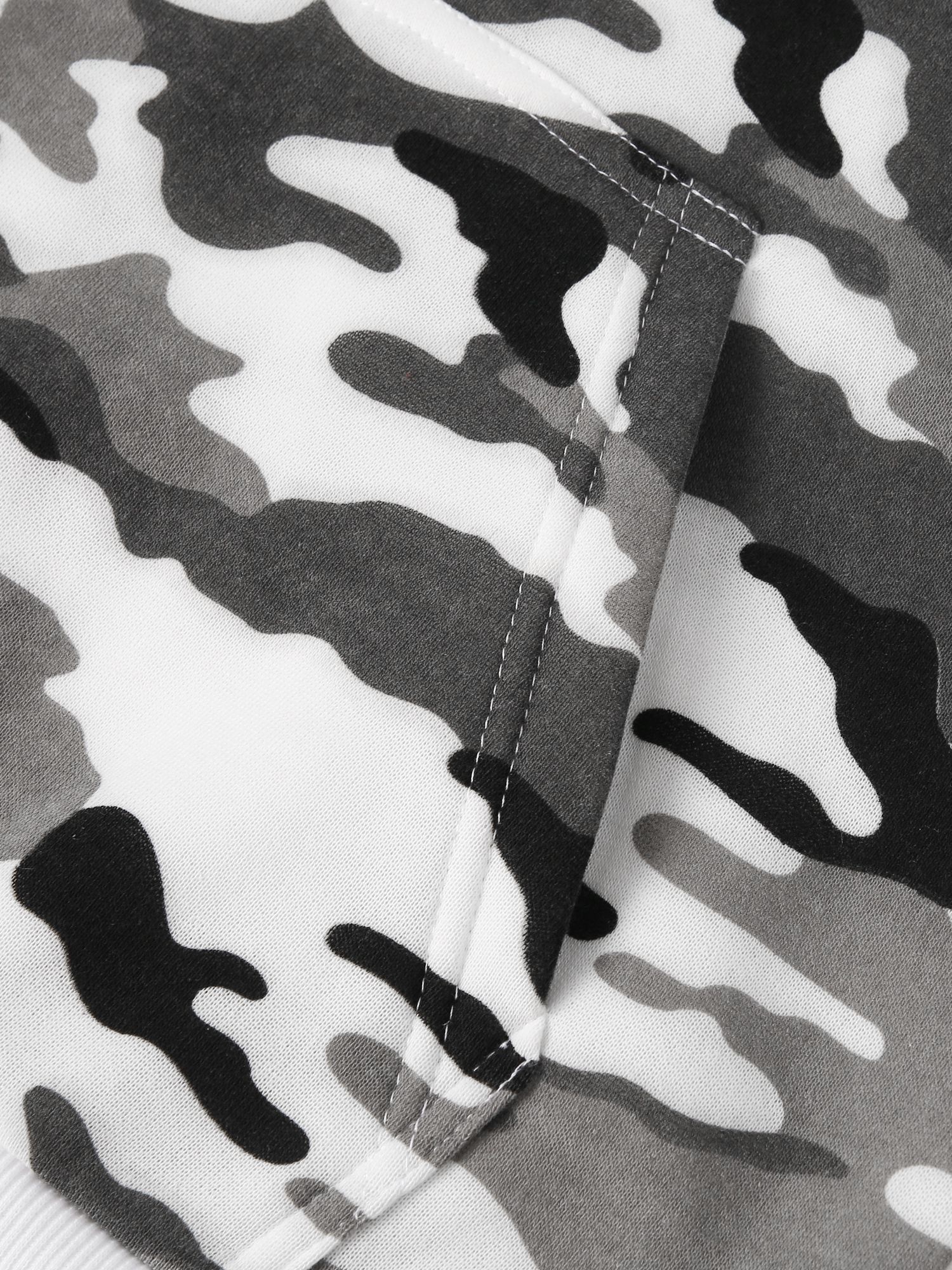 mens camo loose pullover hooded fleece sweatshirt for autumn and winter details 14