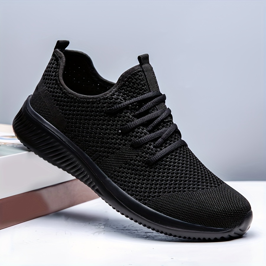 mens lightweight sneakers athletic shoes breathable lace ups running basketball workout gym with plus sizes available details 0