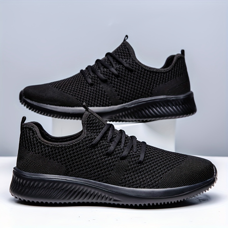 mens lightweight sneakers athletic shoes breathable lace ups running basketball workout gym with plus sizes available details 3