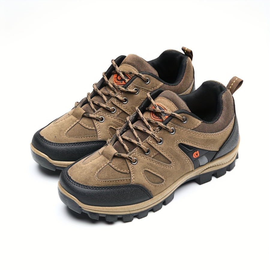 mens hiking outdoor low top trailing shoes for trekking camping walking casual daily workwear details 1