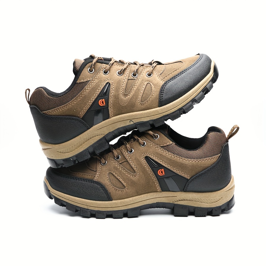 mens hiking outdoor low top trailing shoes for trekking camping walking casual daily workwear details 3