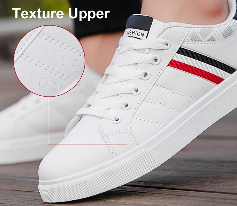 mens trendy low top skateboard shoes comfy non slip durable casual lace up sneakers for mens outdoor activities details 5